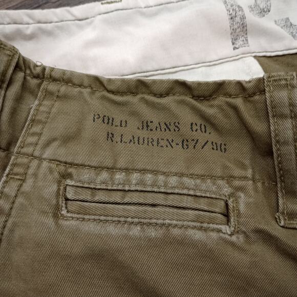 VTG Polo Jeans Ralph Lauren Pants Mens 31x30 Military PJC RL67 Relaxed Khaki - Picture 5 of 8